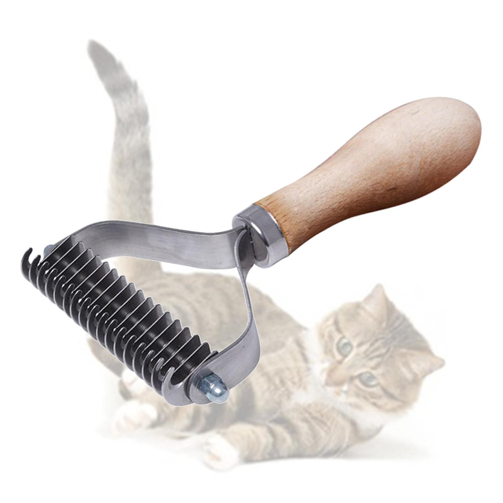 Pet Grooming Brush Comb Hair Tool Dematting Dog Brush for Breeds Long Hair Small