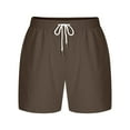 thumbnail image 3 of Diufon Lounge Mens Shorts Elastic Waist Drawstring Shorts Casual Plus Size Shorts with Pockets, 3 of 4