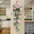 thumbnail image 6 of Yonrjhukm Artificial Rose Garland, 36 Inch Fake Flower Garland for Wedding, Home, Party, and Outdoor Decoration, Versatile Floral Hanging Arrangement, Perfect for Fences, Doors, and Arches, 6 of 7