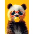 thumbnail image 3 of Póster con estampado de gato, oso, panda, jaguar, vaca, conejo, tigre, animales, burbujas, arte de pared, imágenes, pintura en lienzo, decoración del hogar, regalo, 3 of 5