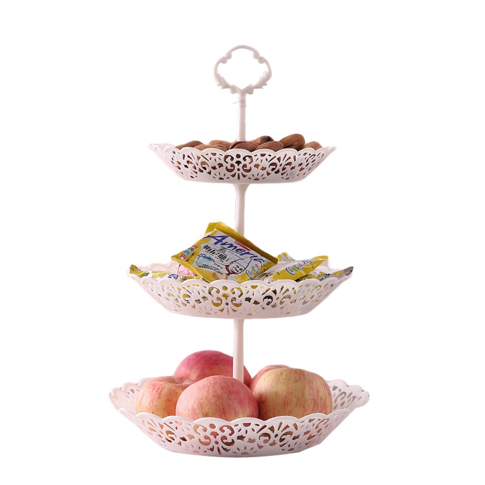 Seyurigaoka 3Tier Fruit Basket Holder Portable Countertop Serving Tray