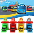 thumbnail image 2 of Autobús De Juguete De Dibujos Animados, Juego De Coche De Plástico Extraíble, Modelo De Autobús De Juguete De Fuerza Trasera, Regalo Para Niños En Edad Preescolar, Niños Mayores De 3 Años 4 Piezas Yuarrent FN002793-00, 2 of 5