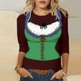 thumbnail image 2 of NJGRAE Women's T-Shirt Oktoberfest Themed Casual T Shirt for Women Men Party Top with Short Sleeve Comfortable Round Neck Tee for Festival Travel Spring Fall OutFit Women’S Layering T-Shirts M, 2 of 4