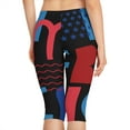 thumbnail image 4 of Americana Women's Capri Leggings, 4 of 6