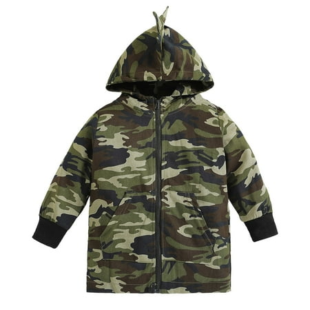 

Toddler Baby Sweatshirt Christmas Kids Boys Girls Long Sleeve Camouflage Prints Hooded Zipper Casual Kids Windbreaker Outerwear Tops Clothes Coat Size 6-7 Years