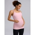 thumbnail image 6 of ANFERRY Maternity Tank Tops with Built in Bra Women Seamless Ribbed Camisole Scoop Neck Adjustable Straps Pregnancy Workout Top, 6 of 10