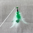 thumbnail image 4 of Faux Feather Cat Wand Interactive Retractable Funny Cat Teaser Kitten Play Wand, 4 of 10