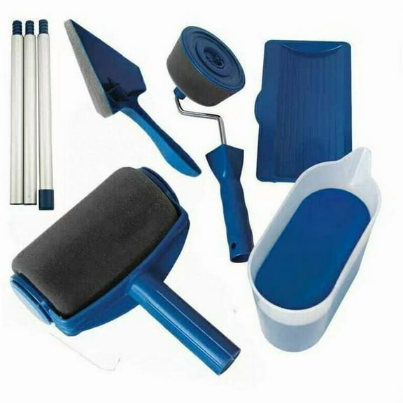 Seamless Paint Roller Set for Painting Walls, Doors, Floors, Ceilings, Roof or Other Large Surface, No Prep, No Mess,