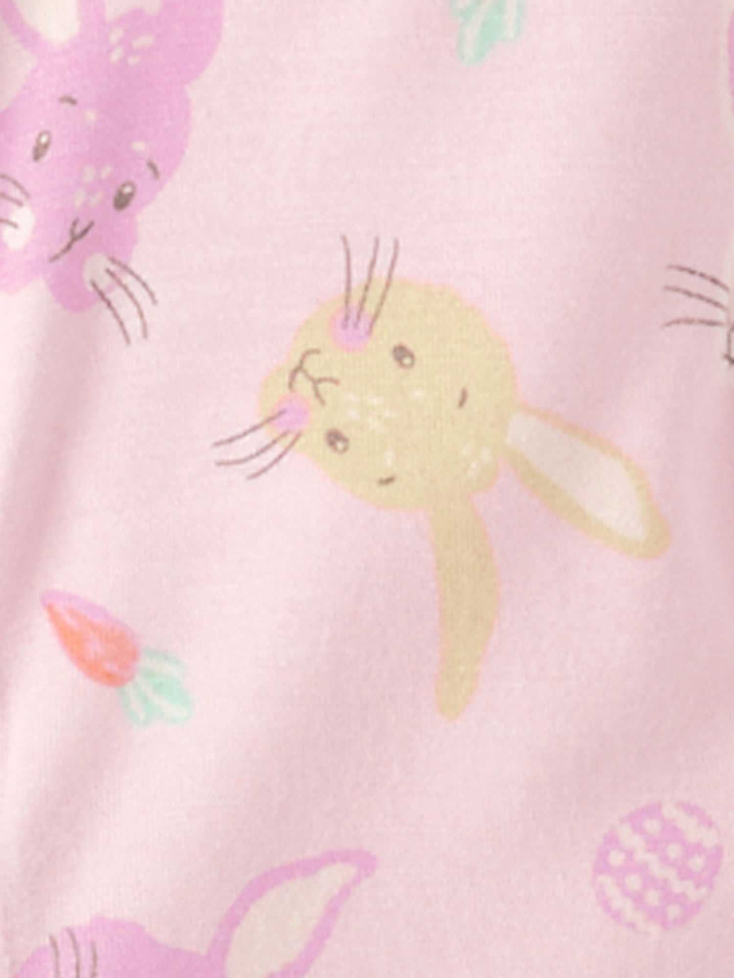 The Children's Place Baby & Toddler Girls Long Sleeve Easter Footed Onesie, Sizes NB-5T
