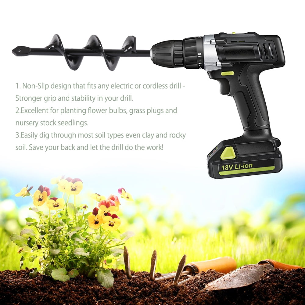 Buy Duety Auger Drill Bit，Garden Planter Bulb Auger Drill Bit Garden ...