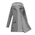 thumbnail image 2 of Wensltd Windbreaker Jacket for Women Long Sleeve Hooded Lightweight Outdoor Hiking Coat With Pockets, 2 of 9