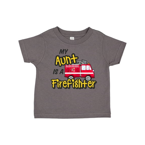 Inktastic My Aunt is a Firefighter with Fire Truck Boys or Girls Toddler T-Shirt