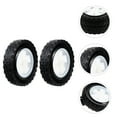 thumbnail image 4 of Hareemi 2pcs Solid Lawn Mower Wheels Gardening Machine Replacement Rubber Wheels Trolley Wheels, 4 of 5