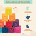 thumbnail image 4 of Juguetes para apilar y construir B. toys Baby Blocks a partir de 6 meses, 4 of 9