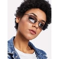 thumbnail image 4 of FEISEDY Vintage Slender Square Sunglasses Retro Small Metal Frame Candy Colors B2295, 4 of 6