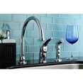 thumbnail image 2 of Kingston Brass Kb821 Single Handle Kitchen Faucet With Side Spray - Polished Chrome Finish, 2 of 2