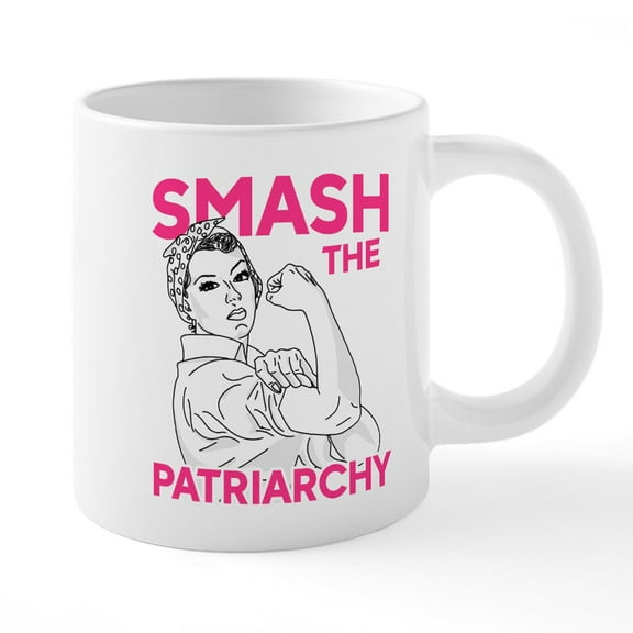 CafePress - Rosie The Riveter Smash T - 20 Oz White Ceramic Mega Mug
