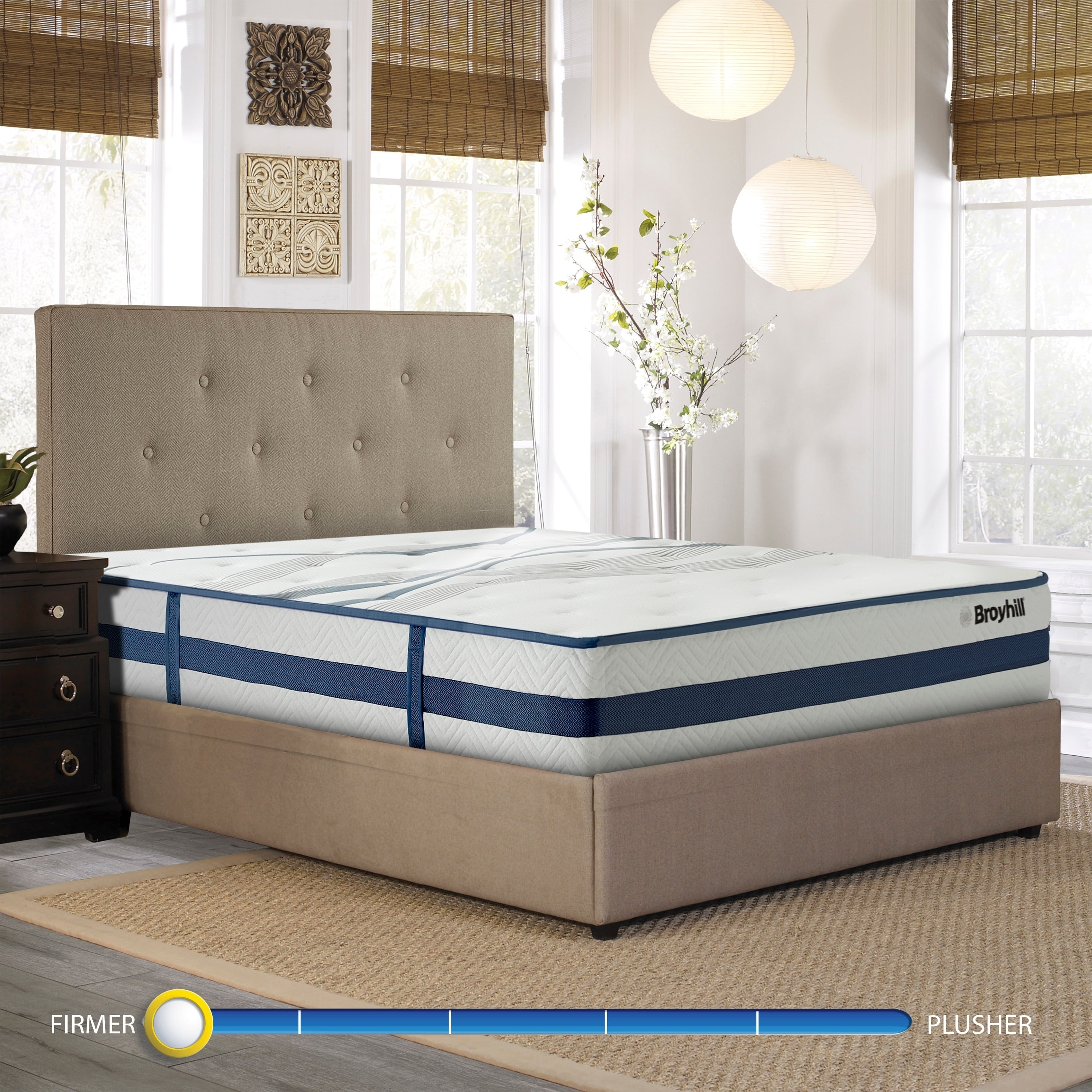 Broyhill Natural Spring Sapphire 11 Inch King Size Earl Firm Cooling Gel Foam Hybrid Innerspring Mattress Com Broyhill Natural Spring Sapphire 11, Broyhill King Size Bed