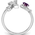 thumbnail image 2 of 10K White Gold 10Kw Letter X With Birthstone Ring (Size 7) Made In United States 10xnr81xw, 2 of 5