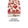 thumbnail image 3 of Valentine'S Day Table Runner,Valentine'S Day Printed Hearts Pattern Table Runner,Valentine Dining Table Runner For Valentine'S Decoration,Valentine Party Decor 13 X 108 Inch Table Runner, 3 of 9