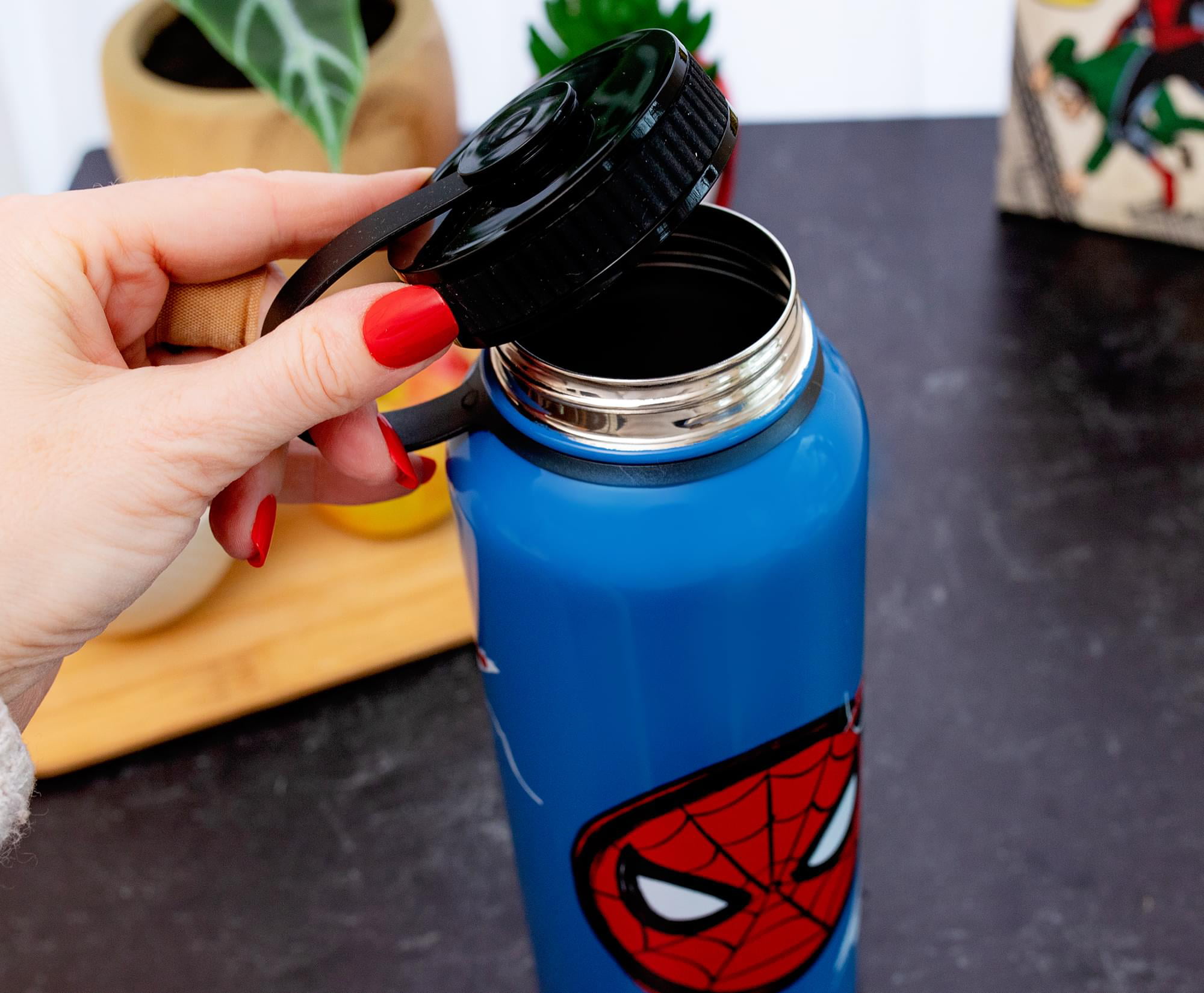 Euromic Spiderman 3d Figurine Tumbler Bottle - Water bottle 