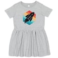 thumbnail image 3 of Inktastic Rocket Ship Retro Space Girls Toddler Dress, 3 of 5
