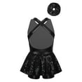 thumbnail image 2 of Haitryli Cheerleading Uniform for Girls Ballet Dance Leotard Dress 6-16 Years Jazz Hip Hop Latin Modern Dancing Clothes Black 16, 2 of 5