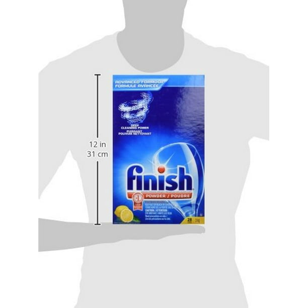 Finish Dishwasher Detergent Soap Powder, Lemon 3 kg (Pack of 3