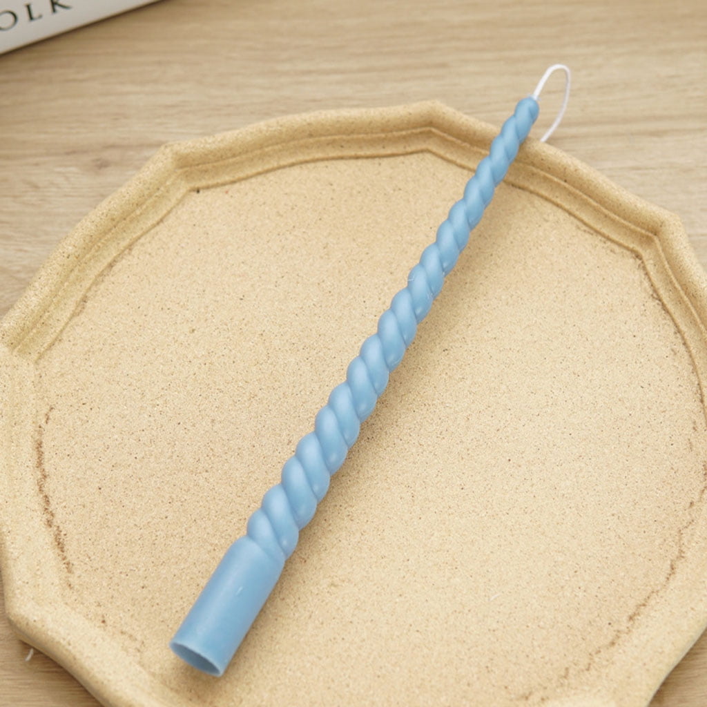WINDLAND Creative Twisted Candle Plastic Mold Simple Elongated Spiral Candle Mold Special Shape Aromatherapy Candle Making Mo