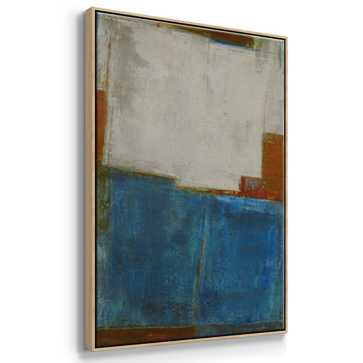 Steady Moves Framed Premium Gallery Wrapped Canvas - Ready to Hang - 27 x 41 - Natural Wood Floating Frame