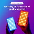 thumbnail image 3 of MistahaY140 RGB LED Video Light Kit Pocket Video Conference Lighting CRI95+ 2500K-9000K Dimmable, 3 of 8