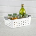 thumbnail image 6 of Sterilite Small Ultra™ Basket, Open Plastic Storage Bin, Versatile Organization Solution, White, 12 Count, 6 of 11
