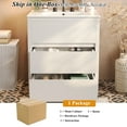 thumbnail image 5 of Euroco 30" Bathroom Vanity with Ceramic Sink and 2 Full-Extension Drawers, Freestanding Bathroom Vanity with 45° Free-Handle Design, Soft Close Undermount Drawer Slides, White, 5 of 7