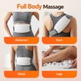 thumbnail image 2 of EMS Abdominal Massager Belt, Cordless Abdomen Muscle Stimulator with 3 Heat & 6 Massage Modes, Portable Slimming Body Shaping Massage Belt, Heated Belly Massager for Waist Abdomen Back Legs, White, 2 of 12