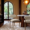 thumbnail image 5 of Meridian Furniture Riccio Cream Performance Fabric Upholstered Dining Side Chair, Set of 2, 5 of 10