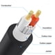 thumbnail image 3 of Cable divisor de altavoz cable adaptador de ruptura de altavoz Plug and Play flexible 1 hembra a 2 macho para amplificador de potencia para monitor de escenario, 3 of 8