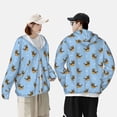 thumbnail image 6 of Kll Cute Puppy Print Men'S Women’s Upf 50+ Sun Protection Outdoor Hoodie Jacket Long Sleeve Fishing Hiking Performance Shirt- X-Large, 6 of 8