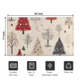 thumbnail image 5 of Beige Christmas Tree Pattern Door Rugs,Washable Non Slip Door Mats Indoor,Decorative Door Mats,Entry Mat Indoor for Entrance,Bedroom,Kitchen,Bathroom,17"x30", 5 of 6