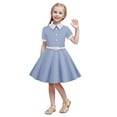 thumbnail image 2 of MEZZALL Kids 'Lucy' Vintage Clarity 50's Girls Dress with Solid Color Belt for 3-12 Years, 2 of 3