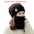 thumbnail image 3 of iHPH7 Hat and Scarf Set Knit Beanie Warm Neck Gaiter Beanie and Scarf Set Hat Scarf Skull Cap Winter Neck Warmer Black One Size, 3 of 6
