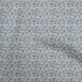 thumbnail image 1 of oneOone Cotton Jersey Light Blue Fabric Autumn Quilting Supplies Print Sewing Fabric By The Yard 58 Inch Wide, 1 of 4