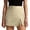 Beige, variant on Women's High Waist Skort, Side Slit Stretch Blazer Skort with Zipper, 1PC, S-XL