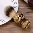 thumbnail image 6 of Mens Grooming Tool Makeup Skull Head Barber Salon Beard Shaving Brush, 6 of 8