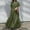 Green, variant on Summer Bohemian Style Blouse Long Skirt For Women Casual V Neck A Line Layered Ruffled Ankle Length Dress Women Outfits for Summer Petite Dresses Wrap Maxi Dress Cute Summer Dresses for Women Dresses