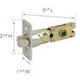 thumbnail image 3 of Design House 6-Way Universal 6-Way Square Spindle Entry Door Latch, 3 of 13