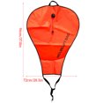 thumbnail image 4 of Dive Lift Bag Inflatable Decompression with Head Pumping Buoy Float Multi-Functional Portable Scuba Supplies Diving Equipment 140LBS, 4 of 9