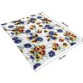 thumbnail image 4 of Pioneer Flower Floral Print Pattern Blanket,Comfortable Soft Flannel Throw Blanket,All Season,Warm Lightweight Blankets for Sofa Bed Couch Living Room Chair,60"x80", 4 of 4