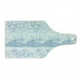 thumbnail image 1 of Japanese Wave Cutting Board, Demonstration of Outline Drawing of Far Ocean with Curved Tsunami Aquatic, Decorative Tempered Glass Cutting and Serving Board, in 3 Sizes, by Ambesonne, 1 of 2