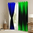 thumbnail image 3 of Abstract Ombre Curtains 30%-50% Blackout Green Blue Black Curtains & Drapes Bedroom,Gradient Geometry Striped Window Curtains,Geometric Stripes Window Treatments, 3 of 6