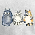 thumbnail image 3 of CafePress - Three 3 Cats Women's Long Sleeve T Shirt - Women's Long Sleeve Graphic Casual T-Shirt, 3 of 4
